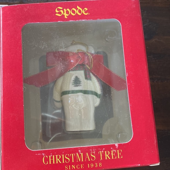 Spode Christmas Ornament Teddy Bear New in Box - Picture 3 of 3